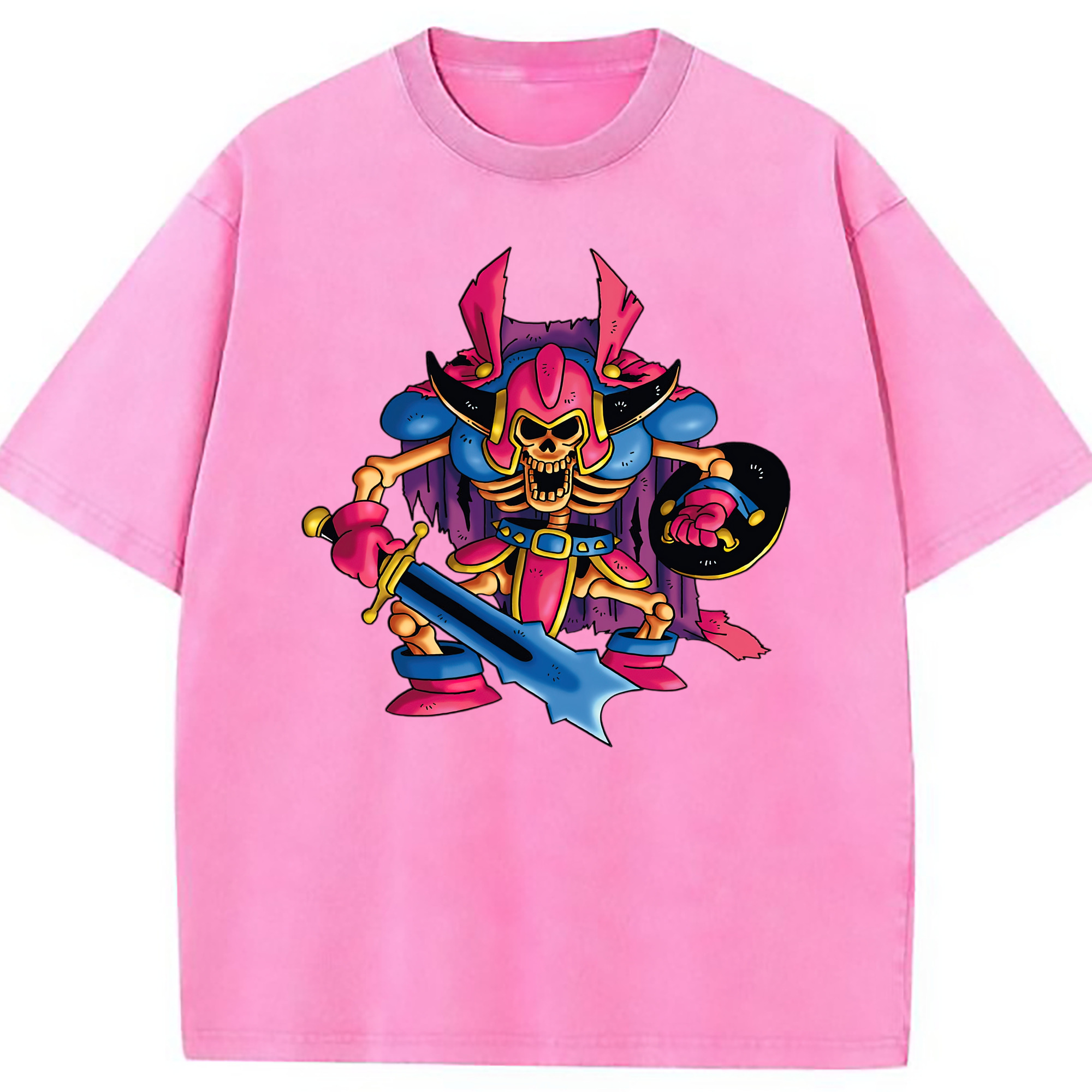（画像用） ドラゴンクエスト Doragon Kuesuto Dragon Quest 綿100% ヴィンテージ風 半袖Tシャツ（フロントプリント）